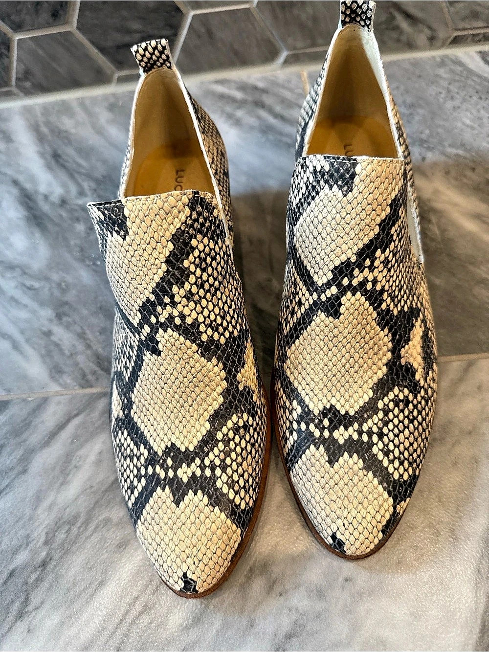 Lucky Brand Snake Print Loafers